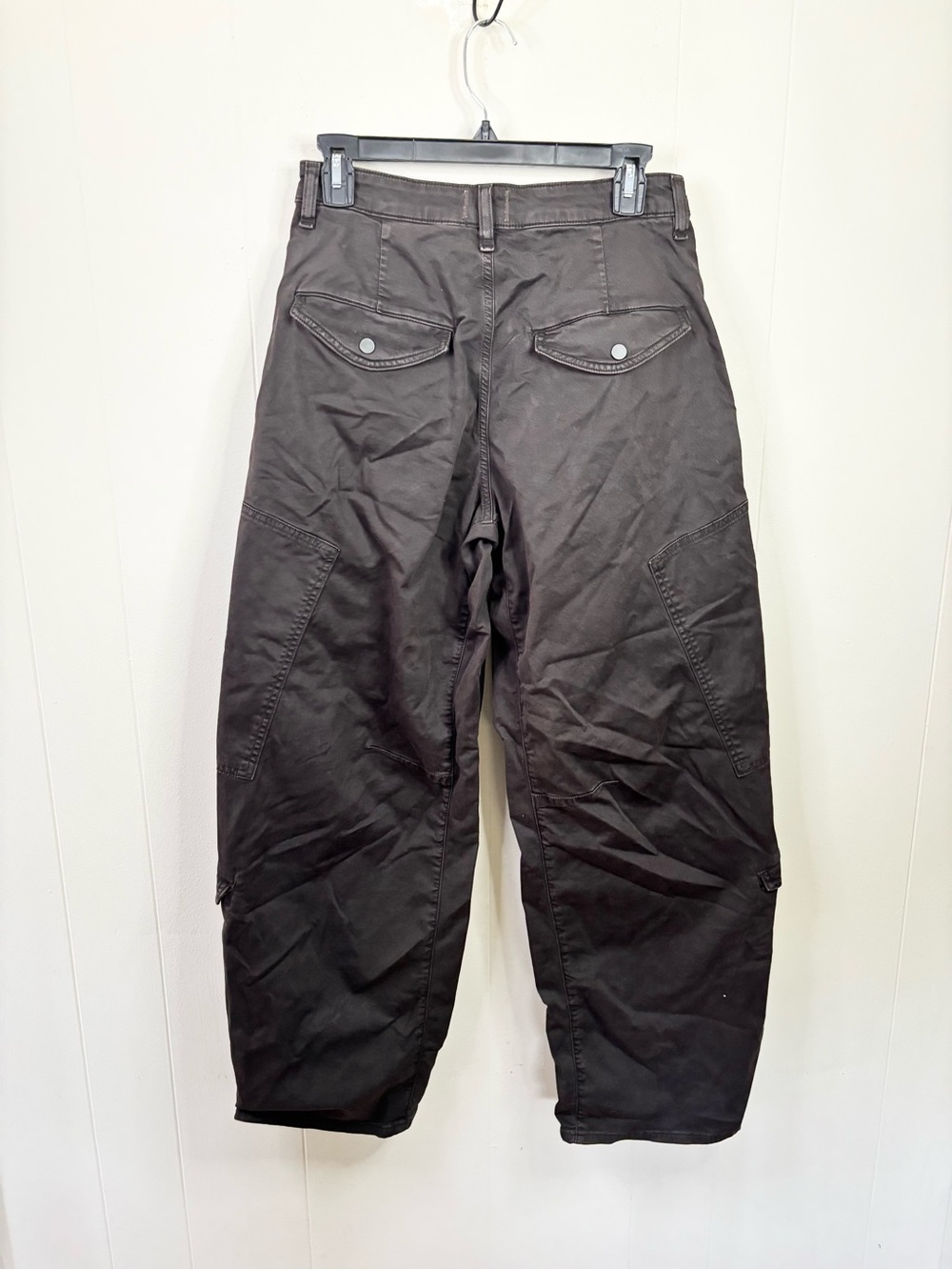 Citizens of Humanity chocolate brown flight pants barrel pleated size 25 flaw - Picture 10 of 12